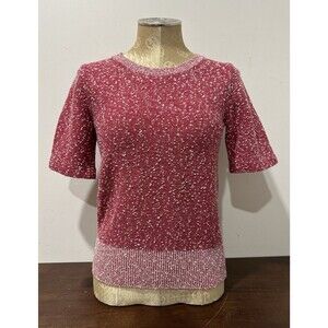 Marc by Marc Jacobs vintage  women size M short sleeved sweater red rum multi